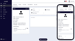 Figure 1: Client dahsboard overview on desktop and mobile